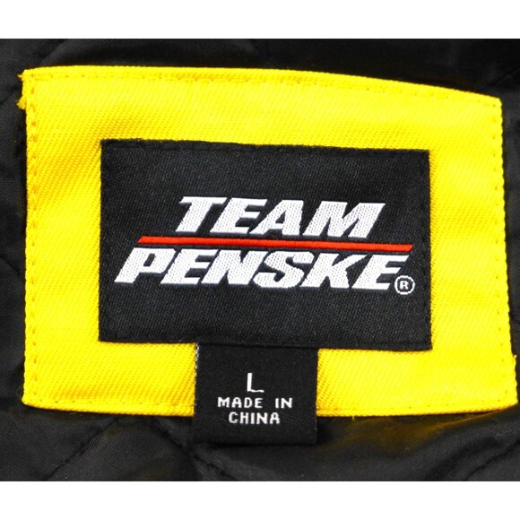 NASCAR Team Penske Joey Logano Shell/Pennzoil Uniform Jacket L Yellow & Red NWT - Picture 3 of 16